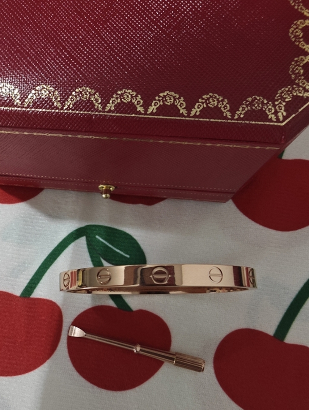 Cartier 18K rose gold bracelet